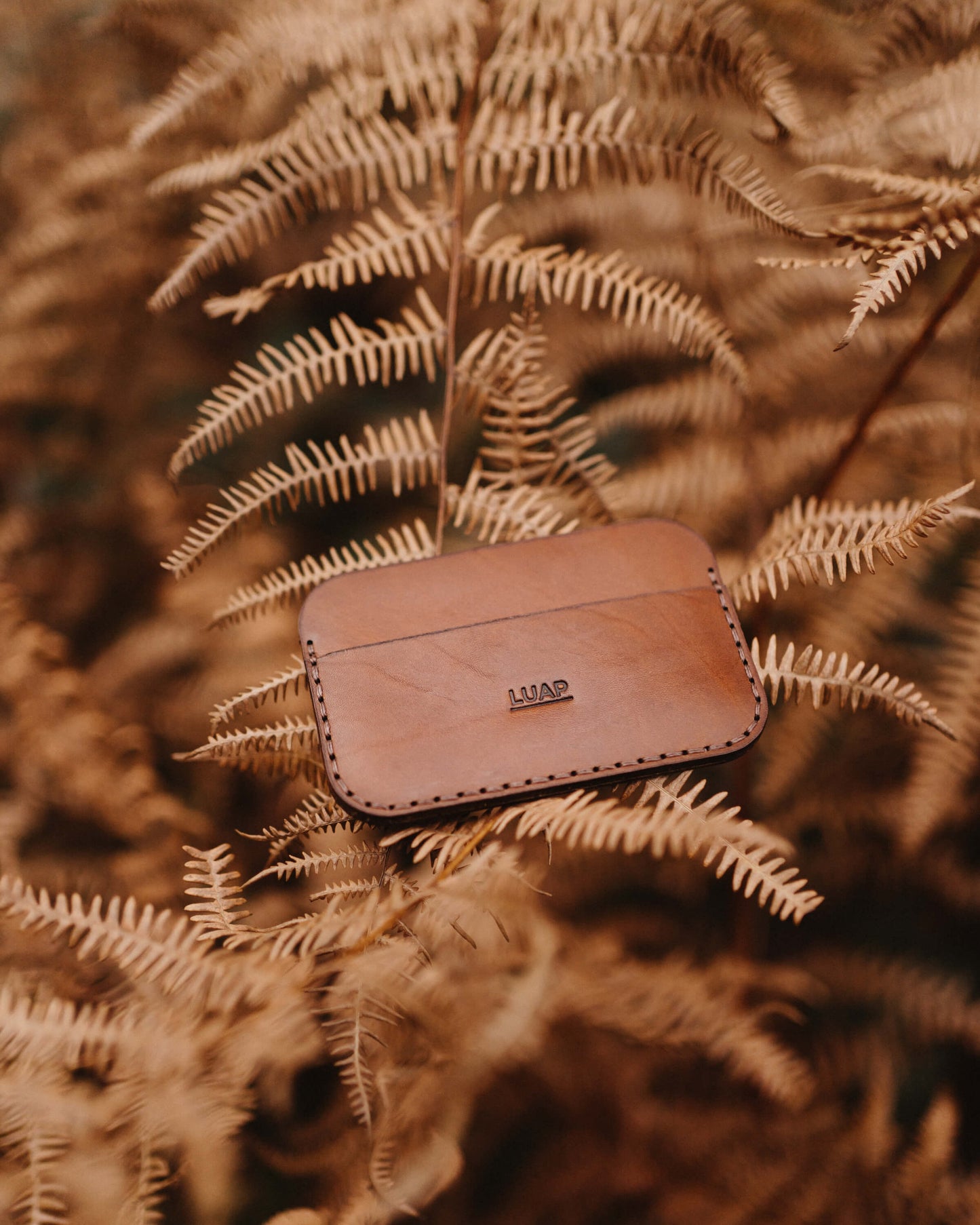 Leather Card Holder Full Grain Vegetable Tanned - LUAP