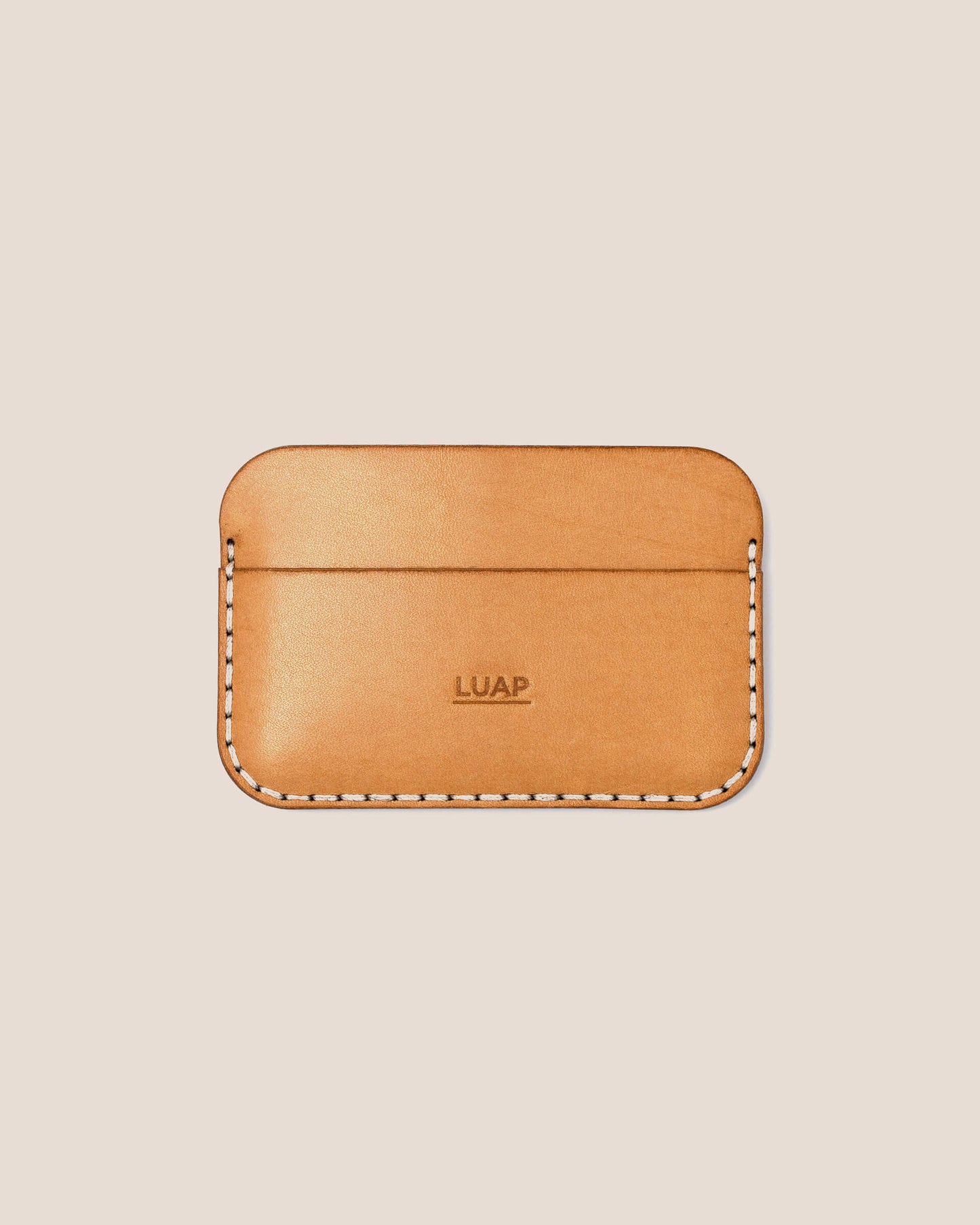 Porte Carte Cuir Naturel LUAP