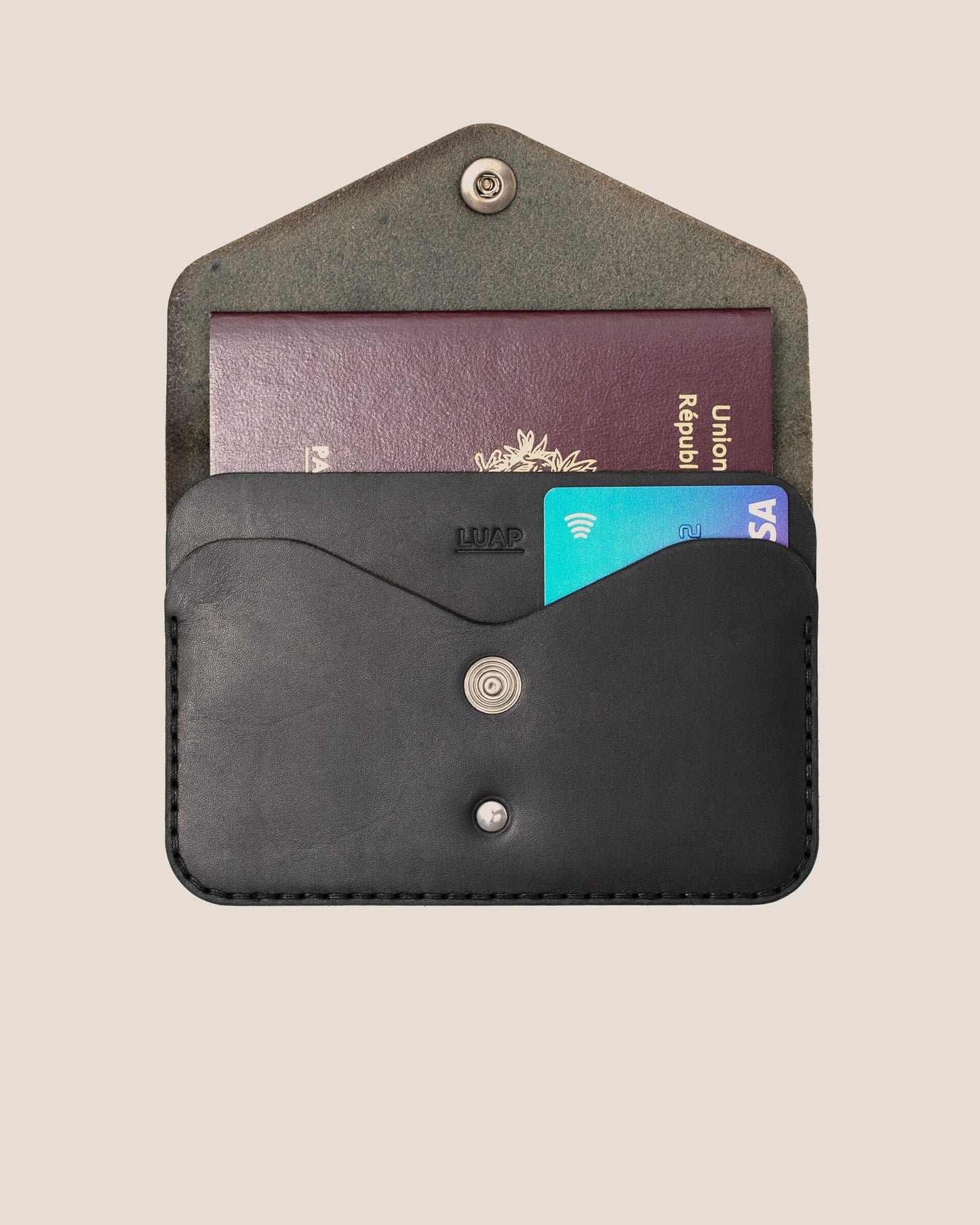 Porte Passeport Cuir Pleine Fleur Tannage Végétal LUAP