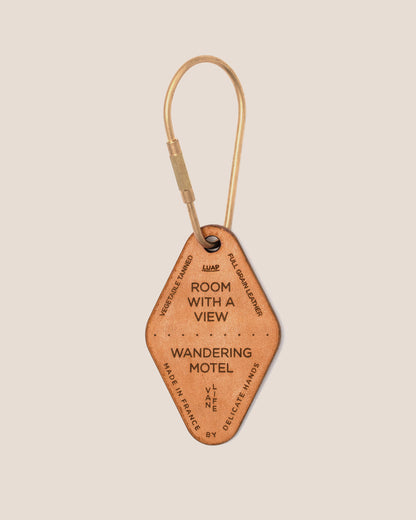 Motel Key Ring Vegetable Tanned Leather LUAP